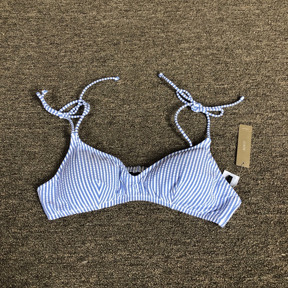 J. Crew Shoulder-tie French Bikini Top